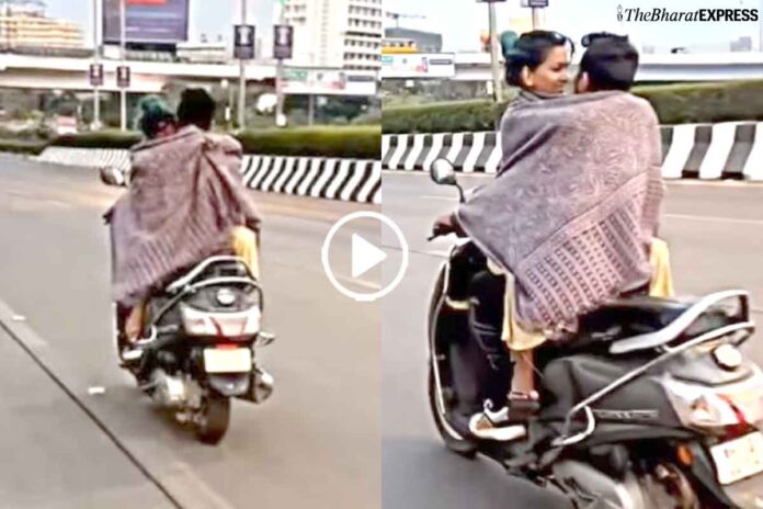 couple romance bike VIDEO viral